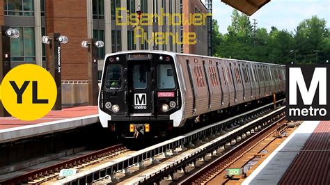 Wmata Metrorail Eisenhower Avenue Station Yellow Line Youtube