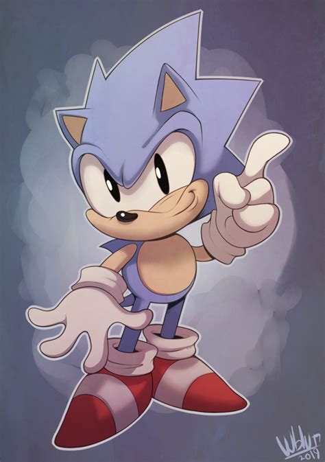 Classic Sonic By Wildblur On Newgrounds