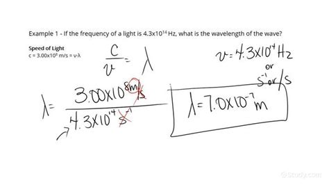 How To Find The Wavelength Of Light Using Its Frequency Physics