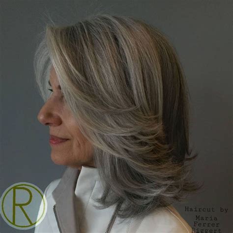 Medium Layered Gray Hairstyle Over 50 Gorgeous Gray Hair Medium