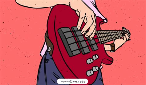 Bass Player Vector Graphic Vector Download