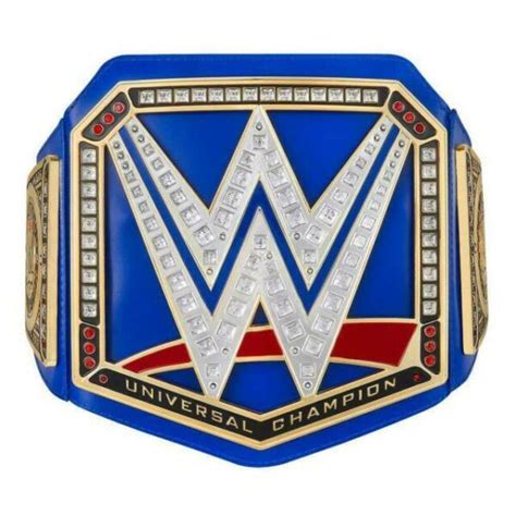 Wwe Universal Champion Title Belt Blue For Sale Online Ebay