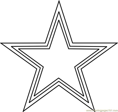 Dallas Cowboys Logo Coloring Page For Kids Free Nfl Printable