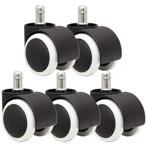 5 pcs Universal casters Office Chair 360 Degree swivel Roller Castor
