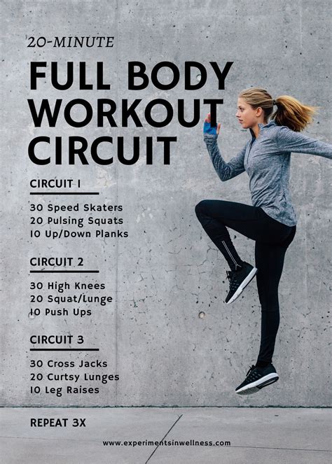 Quick Workouts At Home| 20-Minute Full Body Circuit