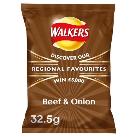 Walkers Beef And Onion Crisps 325g Tesco Groceries