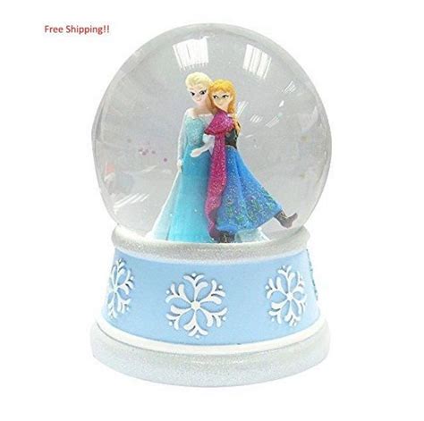 Frozen Musical Snow Globe Disney Elsa Anna Olaf Movie Glass Christmas