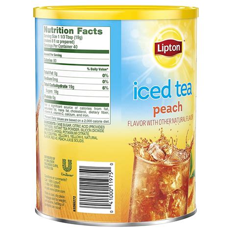 Lipton Iced Tea Mix Peach Qt