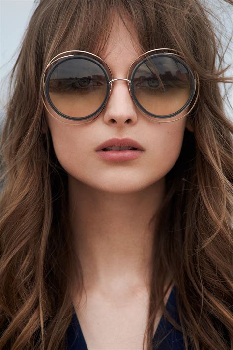 Chloé Womens Carlina Oversized Round Sunglasses 60mm Jewelry