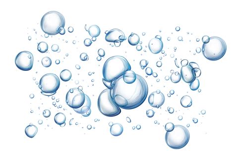 Water Drop Poster Blue Moisturizer Fine Water Droplets Bubble Png Download Free