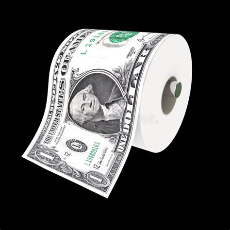 Dollar Toilet Paper Stock Illustration Illustration Of Inflation 9608734