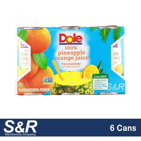 Dole Pineapple Orange Banana Juice 6 Cans Shopee Philippines