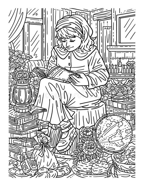 Child Coloring Reading Stock Illustrations 1407 Child Coloring