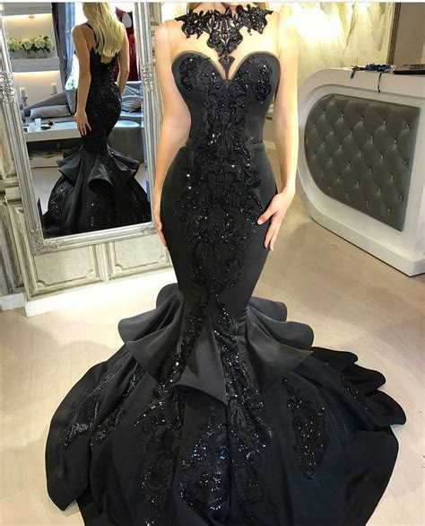 This Sexy Black Evening Gown Can Be Recreated For You In Any Color