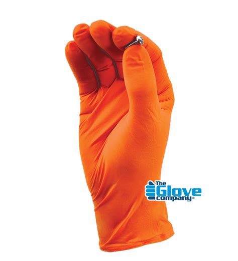 Tgc Hi Vis Orange Nitrile Disposable Gloves The Worlds Toughest