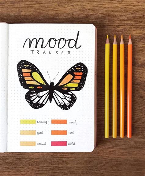 20 Monthly Mood Tracker Ideas For Your Bullet Journal