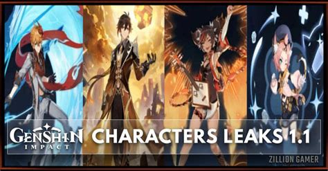 Genshin Impact Characters Leaks 11 Zilliongamer