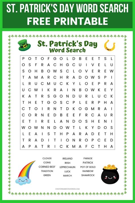 Abcya's saint patrick's day crossword puzzle is a fun and interactive way for kids to test their knowledge of saint patrick's day vocabulary words and facts. St Patrick's Day Crossword Worksheet - Free Esl Printable ...
