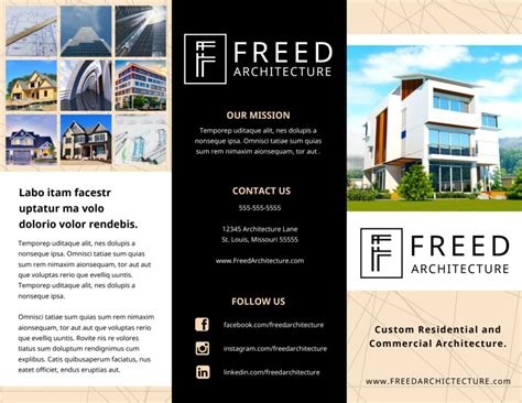 Architectural Firm Brochure Template Mycreativeshop