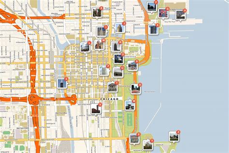 Chicago Tourist Map Sexiz Pix