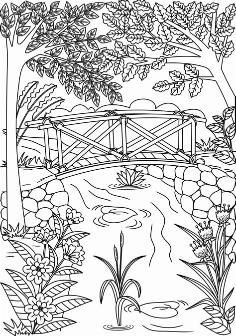 Coloring Page Nature 338 Svg File For Silhouette