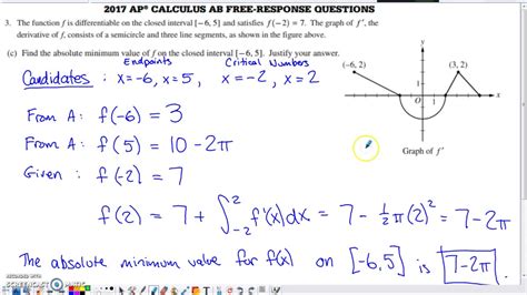 Bring whatever supplies (loose leaf paper, notebook, pen, pencil, etc) you personally like to use to take notes. AP CALCULUS FREE RESPONSE QUESTIONS PDF