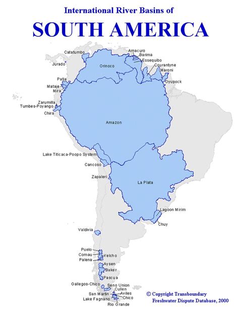 River Basins Of South America Cartografia Mapa Relações Internacionais