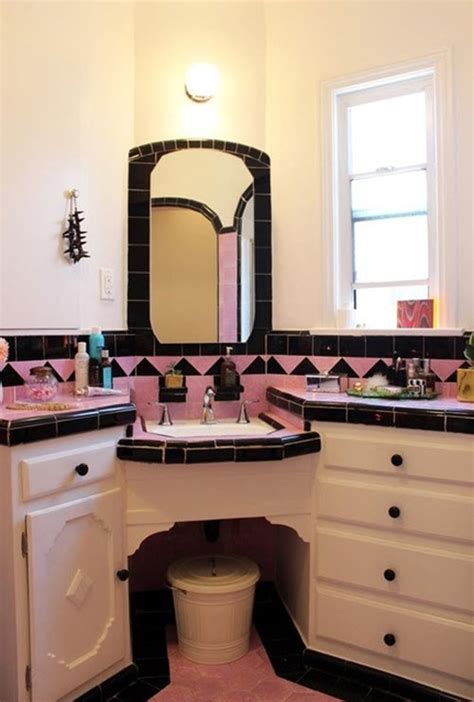 33 Pink And Black Bathroom Tile Ideas And Pictures