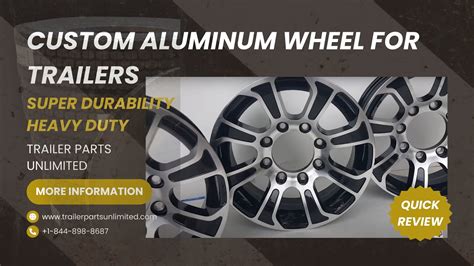 Custom Aluminum Wheel For Trailers Trailerpartsunlimited Youtube