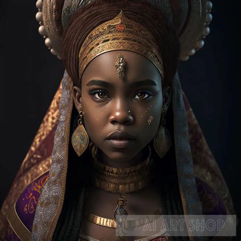 Black Ai Art Woman Beauty Black Princess
