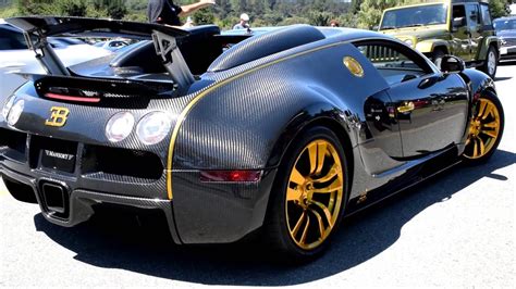 Goldcarbon Fiber Mansory Bugatti Veyron At Monterey Car