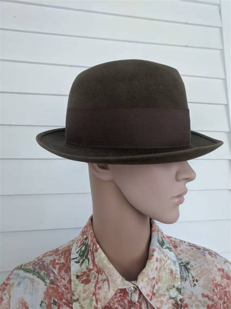 Stetson Beaver 3x Hat 60s Vintage Mens Fedora 7 As Is Lining Etsy