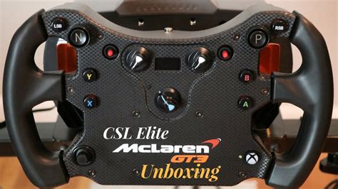 Fanatec CSL Elite Steering Wheel McLaren GT3 Unboxing YouTube