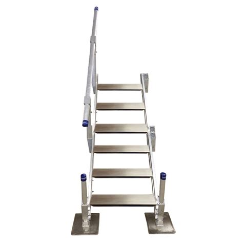 Patriot Docks 6 Step Aluminum Stairs With Handrail The Home Depot Canada