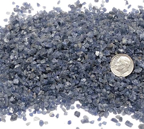 Crushed Blue Sapphire Blue Corundum Grade A For Stone Inlay