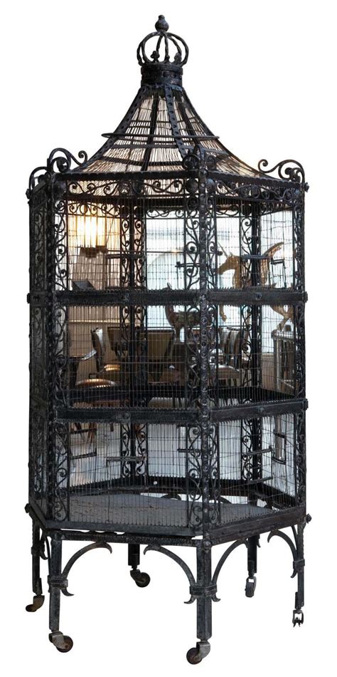 Antique Wrought Iron Bird Cage Antique Bird Cages Vintage Bird Cage