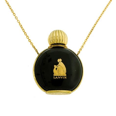 Lanvin Arpege Perfume Bottle Necklace Pendantslockets Jewellery