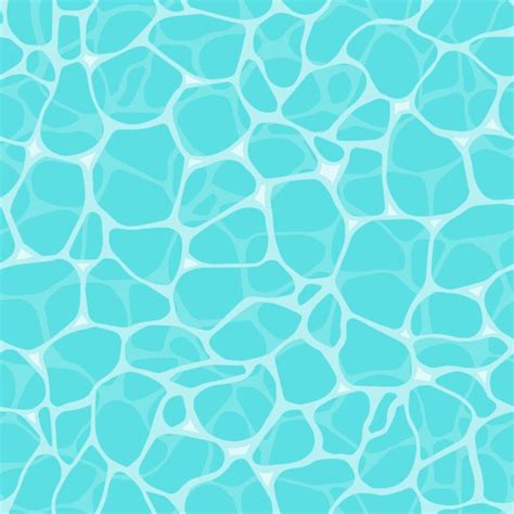 Premium Vector Water Texture Swimming Pool Water Ripples Sea Surface Reflections And Caustic