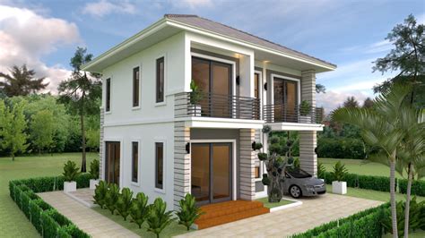 House Plans 8x65m With 3 Bedrooms Sam House Plans House Design