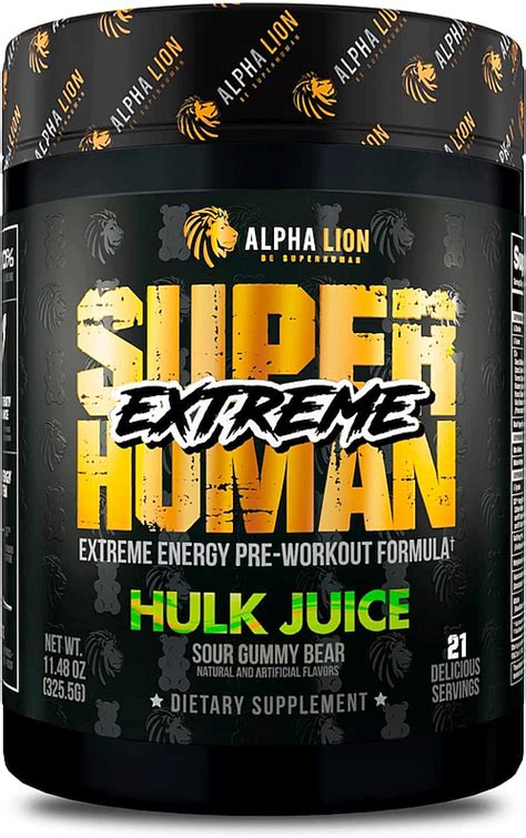 Alpha Lion Superhuman Extreme Hulk Juice Servings