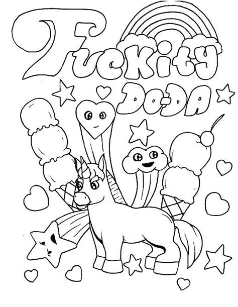 Curse Word Coloring Pages For Adults Coloring Pages