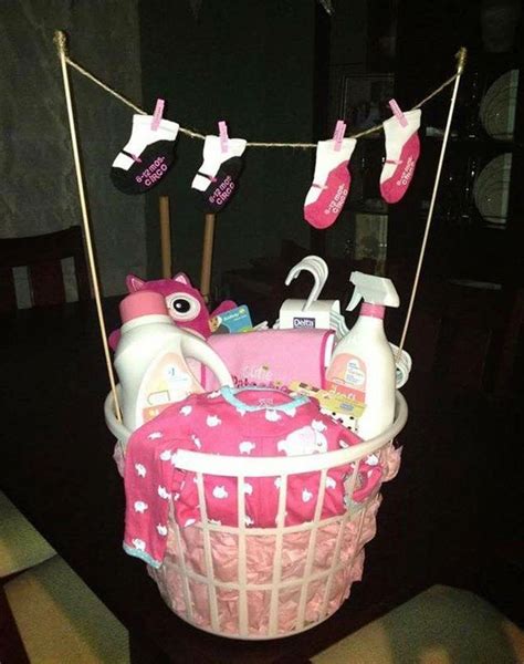 Maybe you would like to learn more about one of these? Cute baby basket! I love the clothesline. | Showers ...