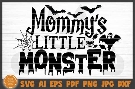Mommys Little Monster Halloween Svg Cut File By Vectorcreationstudio