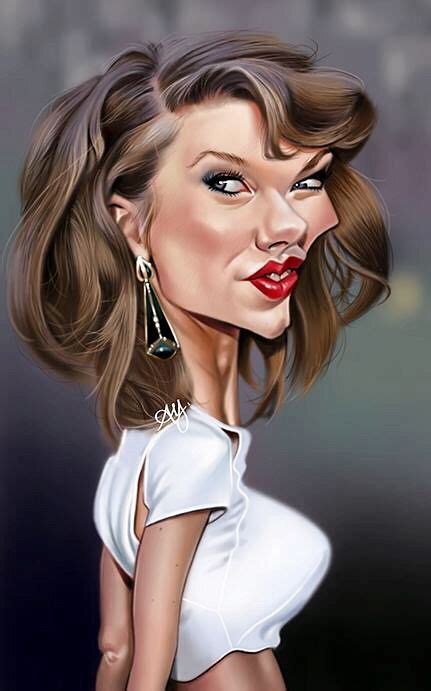 Taylor Swift By Armagan Yuksel Celebrity Caricatures Caricature Funny Caricatures