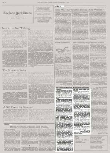 Opinion The Tet Offensive Was No Surprise To Johnson The New York Times