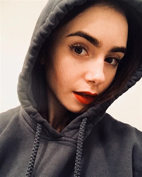 Lily Collins On Instagram Full On Hoodie Hibernation Mode Lily