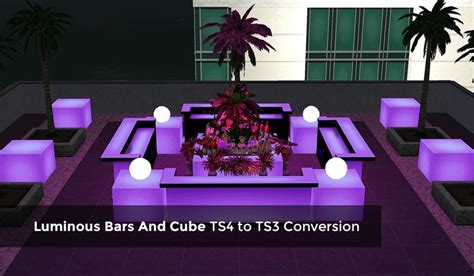 Mod The Sims Ts4 Luminous Bar Pro Bar And Cube Conversion Cube Cube