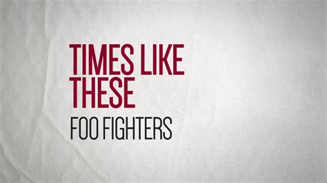 Times Like These Foo Fighters Youtube