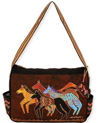 Native Horses Medium Tote Bag By Laurel Burch