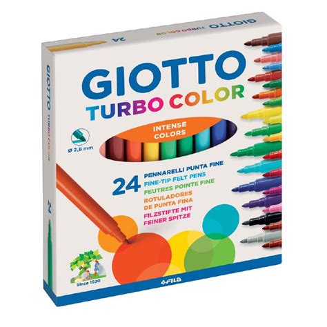 Pennarelli Turbo Color Giotto Astuccio 24 Colori Corner Office